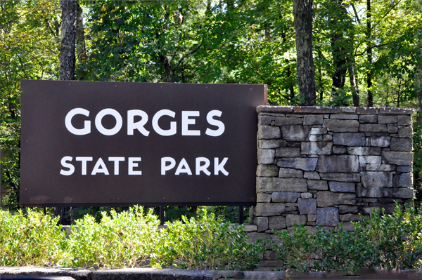 entrance to Gorges State Park